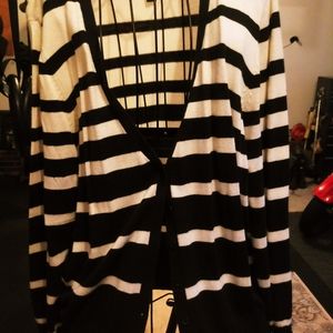 Black and white sweater